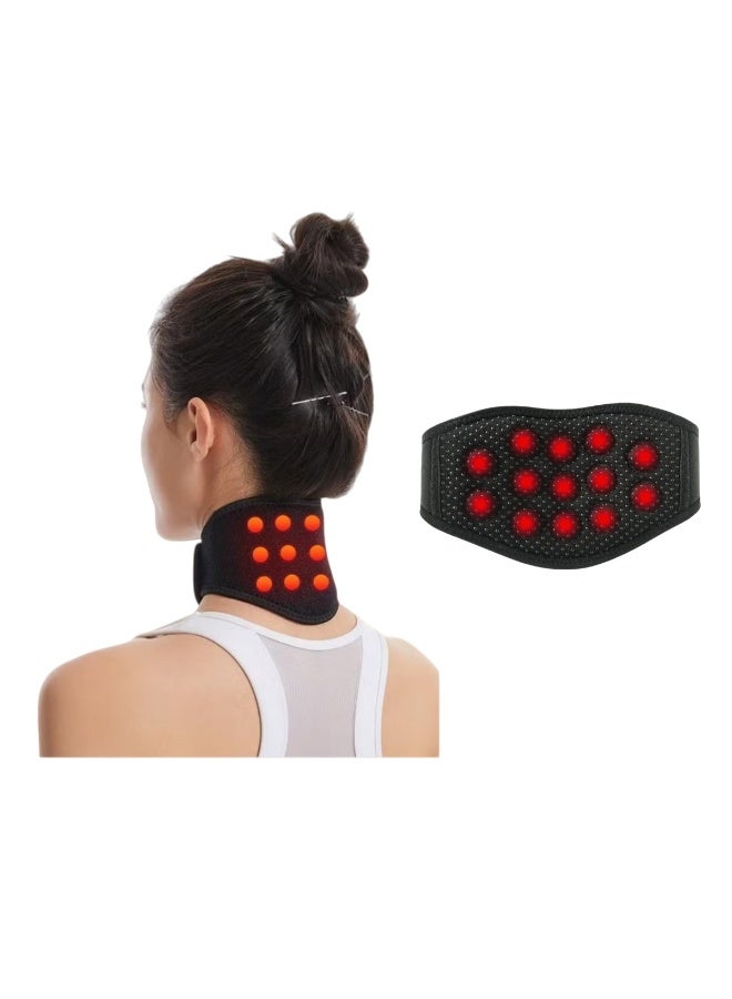 Magnetic Self Heating Neck Brace for Men Women, Adjustable Neck Wrap Protector, Neck Support Neck Warmer Neck Protector for Neck Arthritis Migraine Headaches Shoulders Back Spinal Pain Relief Therapy - Image 1